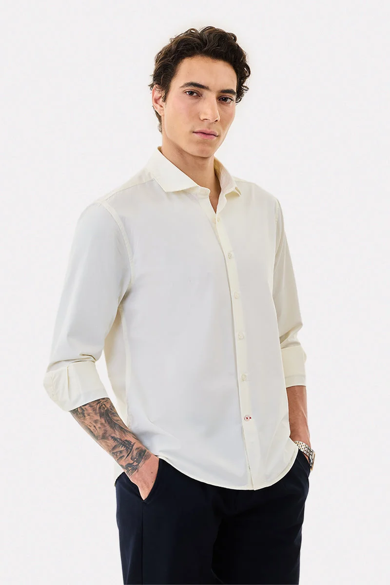 سنيتش Regular Fit 100% Cotton Shirt